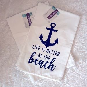 The Spring Shop "Beach" Kitchen Towels Set  *NEW*